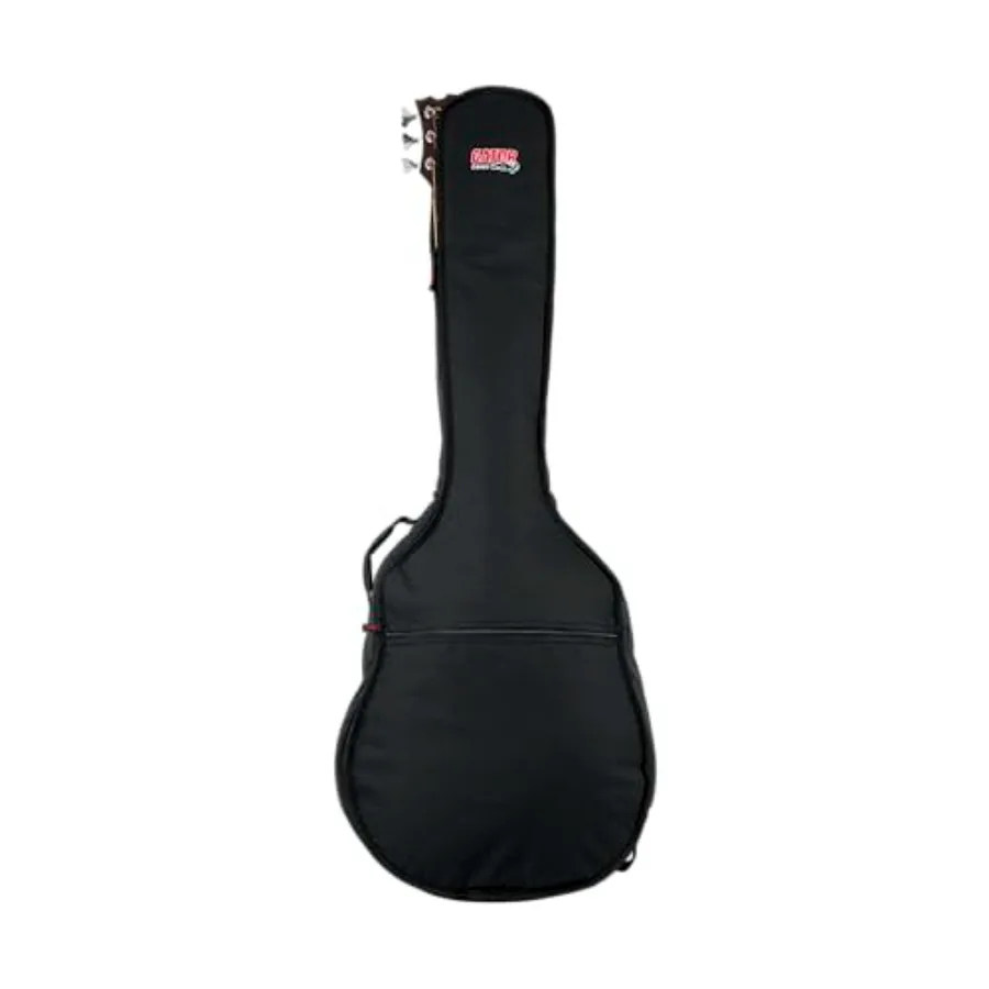 Estuche acolchado de espuma Gator Cases para guitarra acústica, para guitarras acústicas de hasta 49.3 de longitud en color negro con protección mejorada