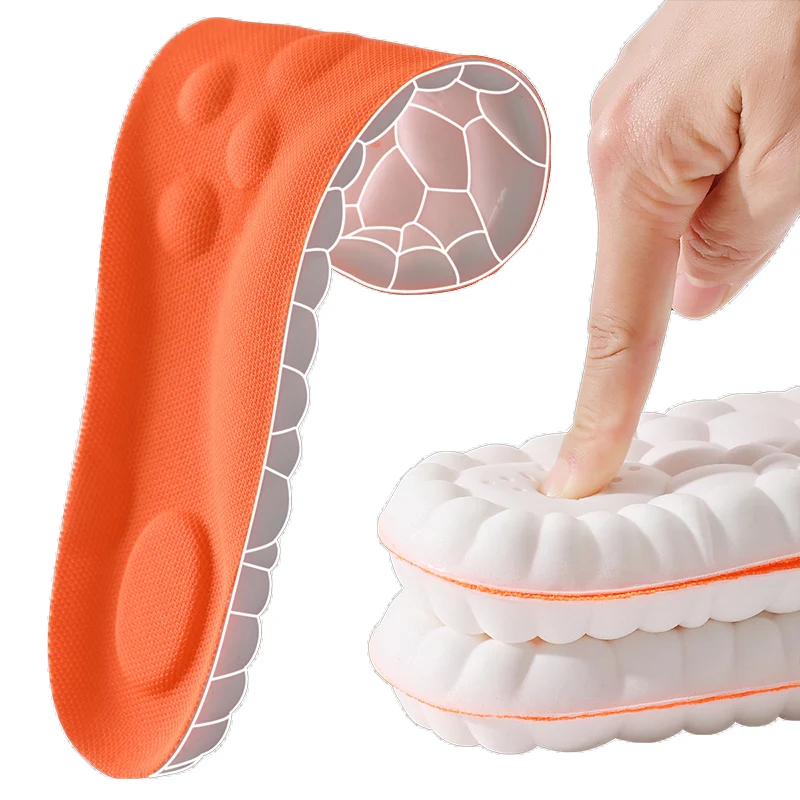 1/2/4pairs Latex Sport Einlegesohlen Weiche Hohe Elastizität Schuh Pads Orthesen Atmungsaktive Stoßdämpfung Kissen Arch Support einlegesohle