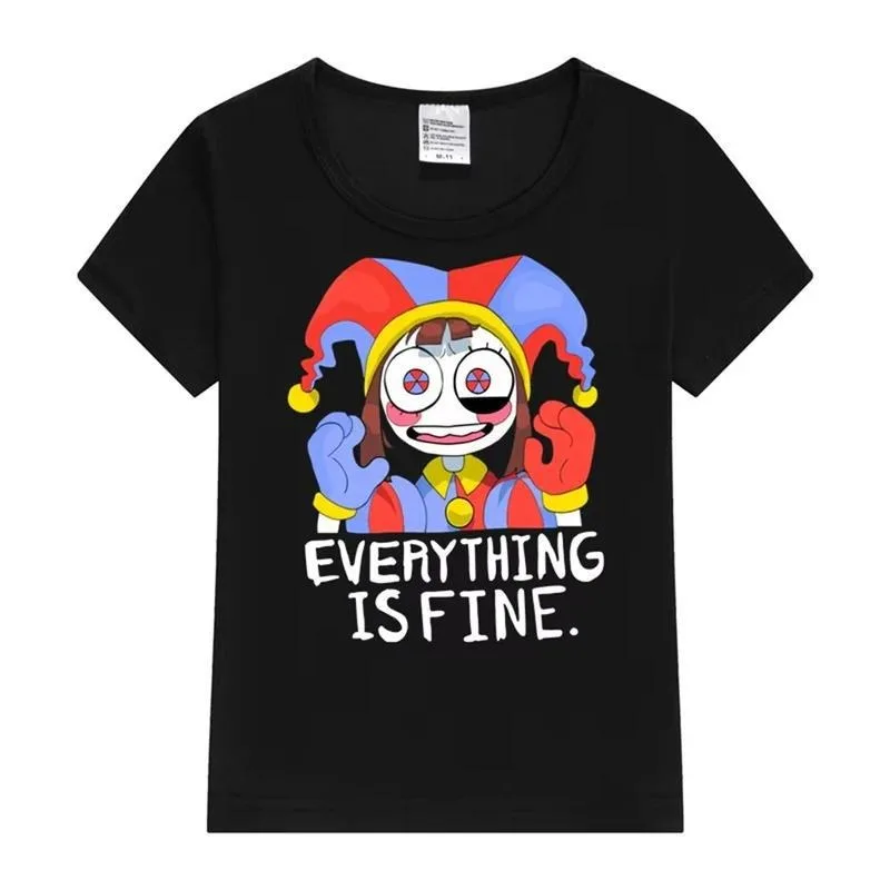 

Hot New The Amazing Digital Circus Cute Pomni T-Shirts Short Sleeve Casual Fashion Printed Tops Spring Summer