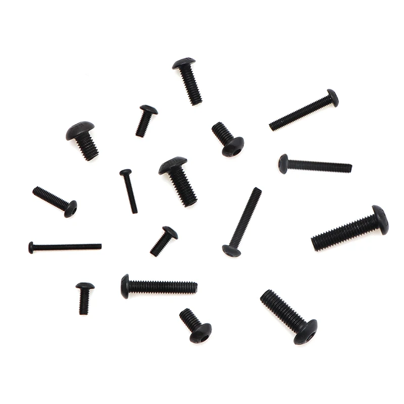 10/50Pcs M2 M3 M4 M5 M6สแตนเลส/เหล็กคาร์บอน Hexagon Hex ซ็อกเก็ตสกรูหัวปุ่มสลักเกลียวสกรูหัวกลม Standoff