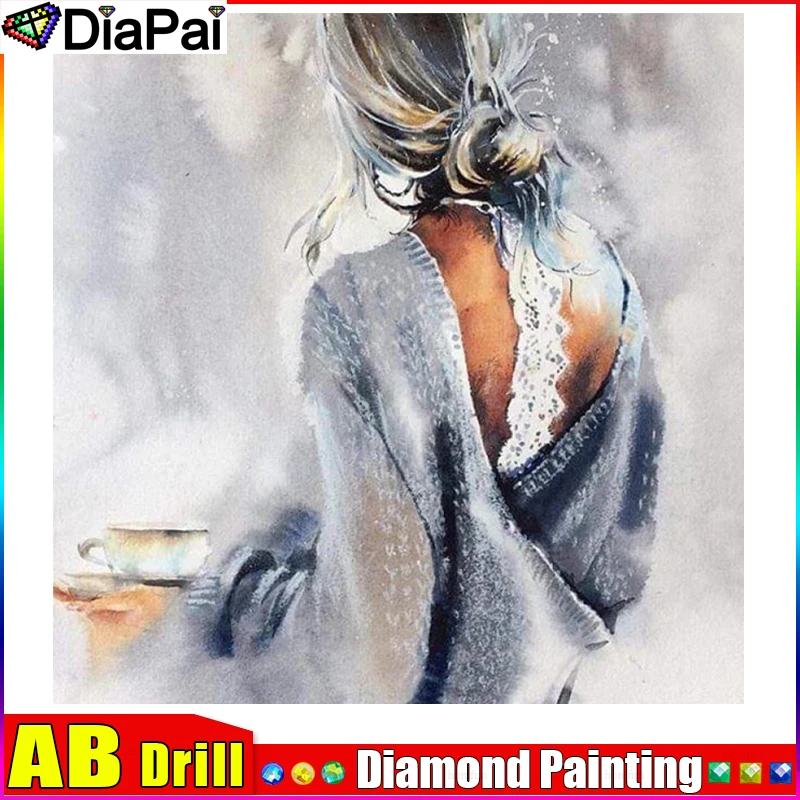 DIAPAI AB 5D pittura diamante trapano completo ricamo diamante \