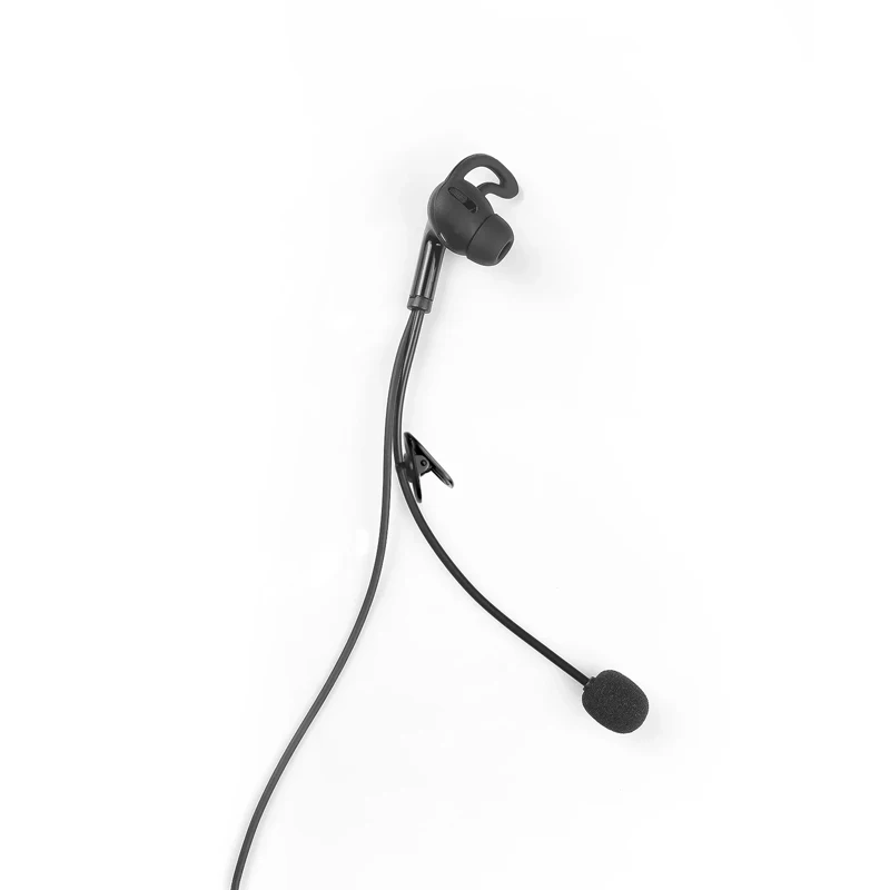 1 pçs ejeas original tipo-c in-ear alta fidelidade árbitro fone de ouvido para ejeas v6c pro/v4c mais capacete da motocicleta interfone braçadeira opcional