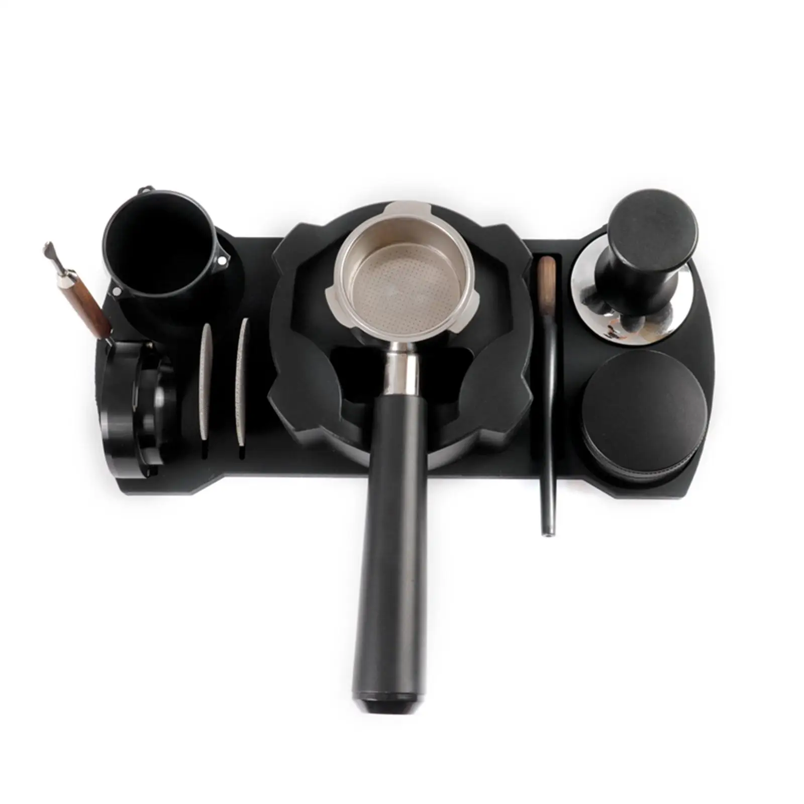 

Espresso Tamping Station Coffee Tamper Stand and Portafilter Holder for Worktop Coffee Bar Barista Tool Home Accessories