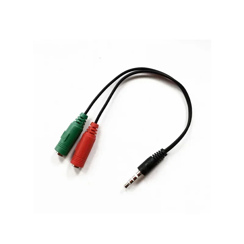 Audio 2 Female To 1 Male Y Splitter 3.5mm Jack Cable Headset Adapter For Laptop, PS4, Phone, Xbox One, Earphone, Headphone, Micr