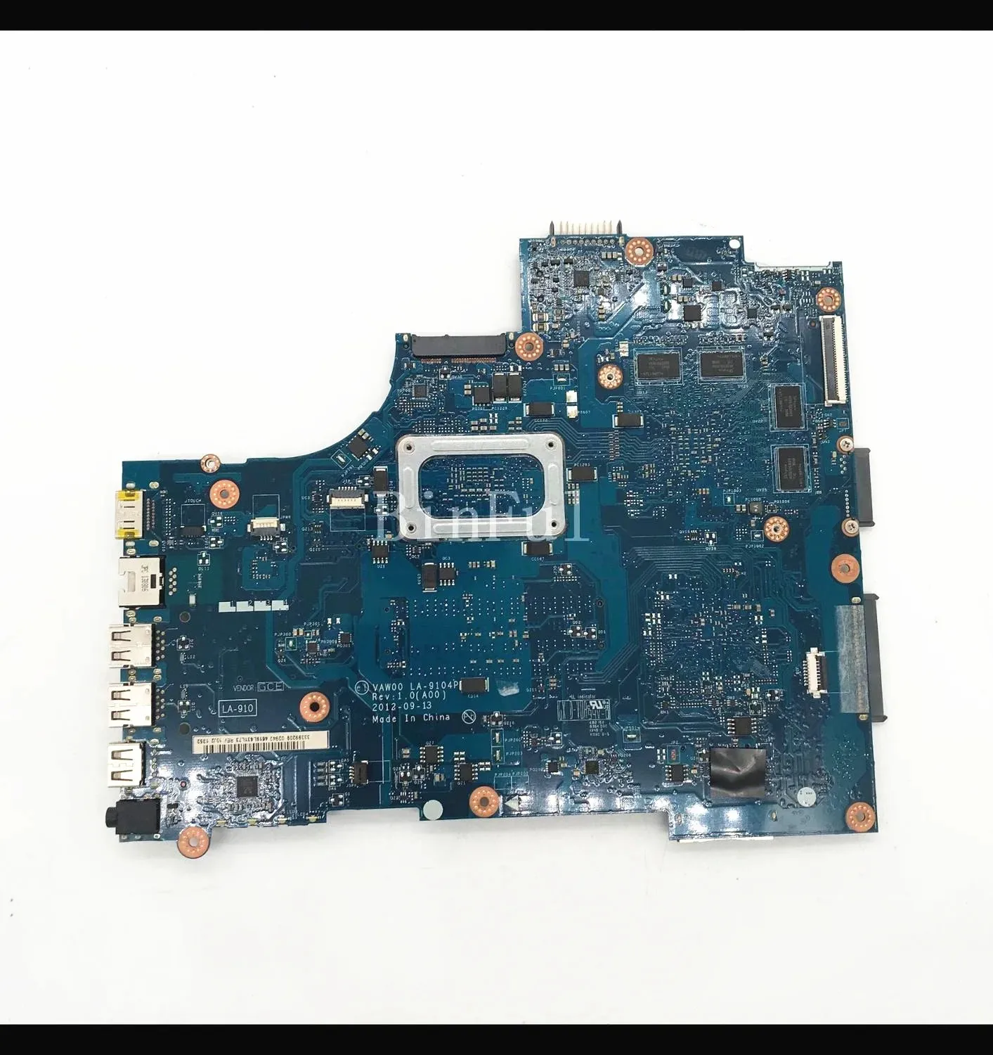 CN-042N57 042N57 042N57 Mainboard For Dell 3521 5521 Laptop Motherboard VAW00 LA-9104P With SR0N9 I3-3217U CPU 100% Full Test OK