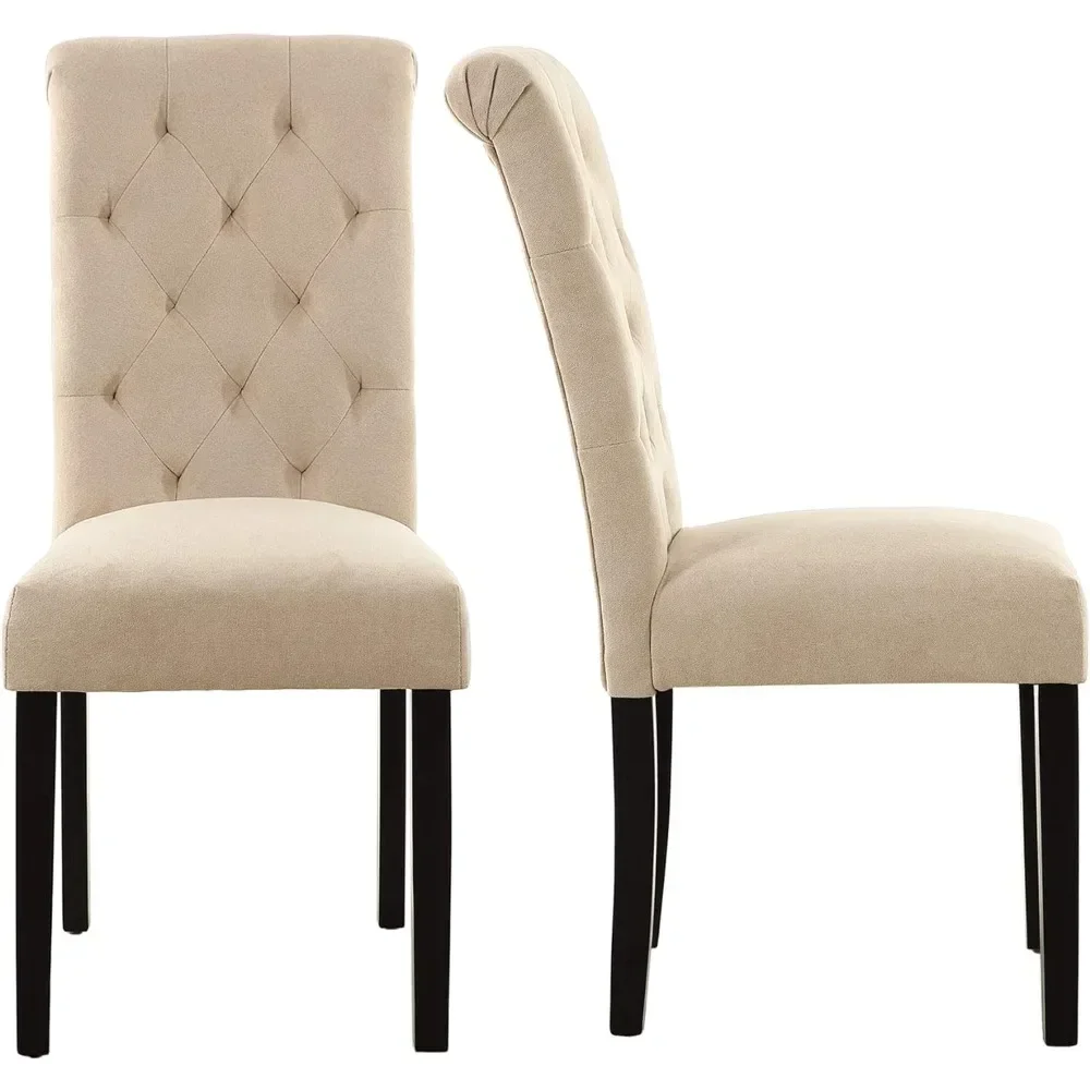 

Stylish Dining Room Chairs with Solid Wood Legs