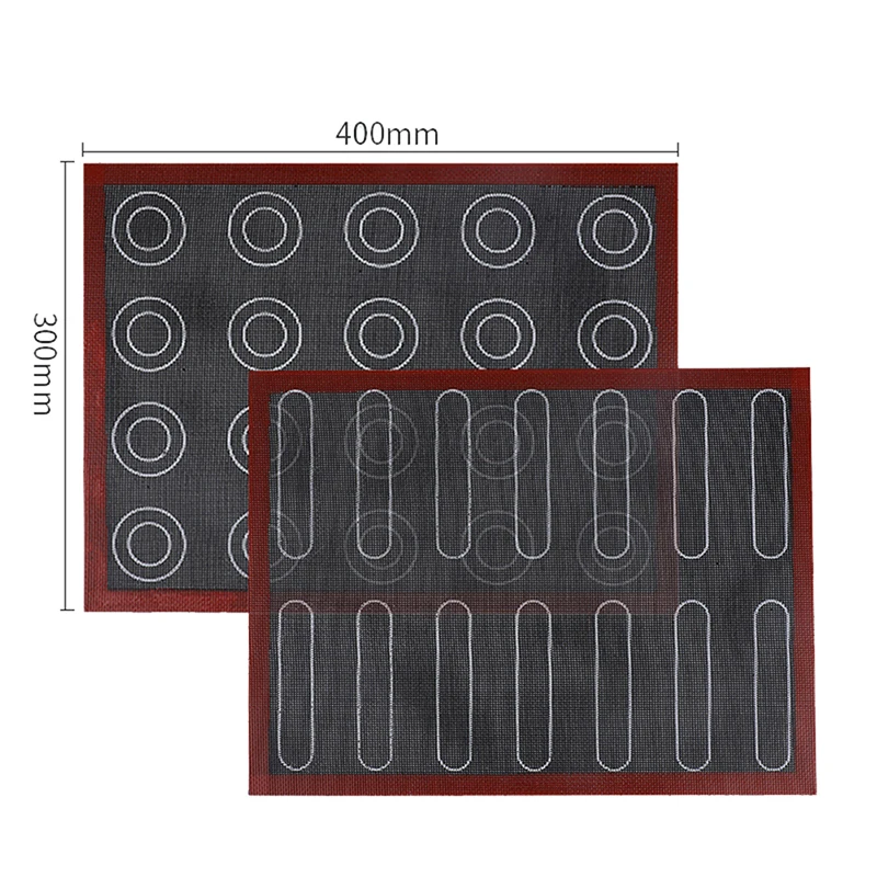 /KQM/Perforated Silicone Baking Mat Non-stick Heat Resistant 40x30 Elair Macaron Pastry Pad Carpet Kitchen Tool