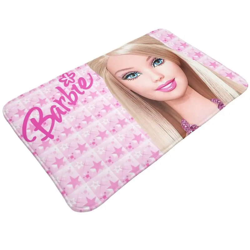 Custom Barbie Girl Doormat Anti-Slip Kitchen Bath Mat Toilet Door Floor Entrance Carpet Rug