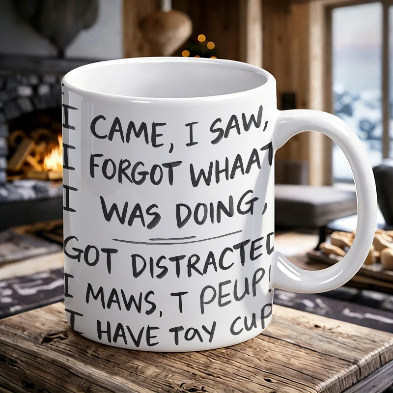 

Mark Cup Printed Pattern - Fun & Distraction-Proof Design printed Mug Coffee Cup Ceramic Cup
