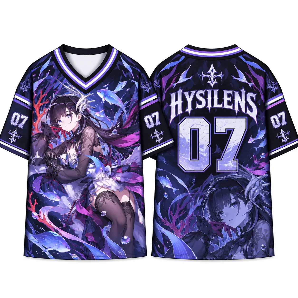 Honkai Star Rail HSR Anime Graphic T-Shirt Cyrene Evernight Cerydra Hysilens All Over Print Jersey Breathable Quick Dry Tee