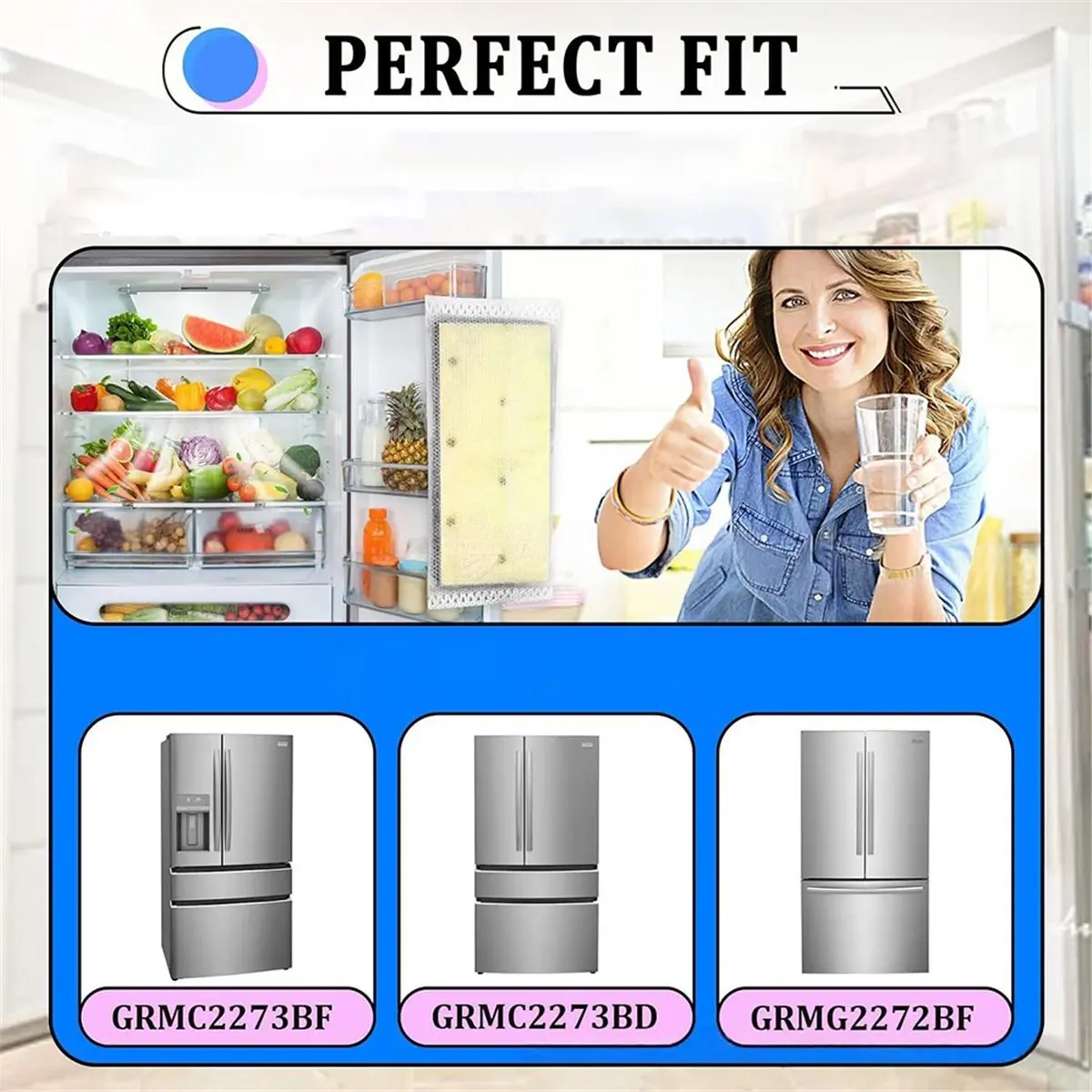 10pcs Antioxidant Filter Replacements Refrigerator Crisper and Produce Storage FRPAPK2RF Filter Carbon Pack