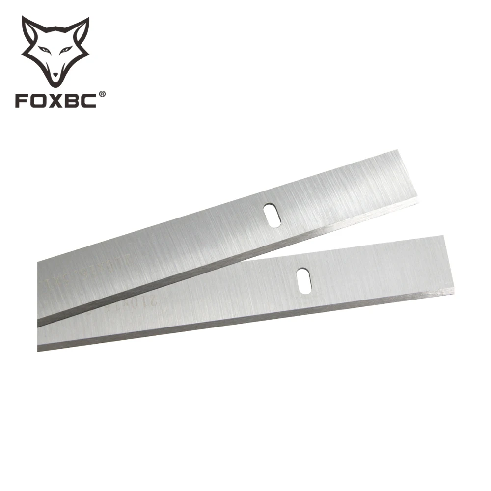 FOXBC 210x16.5x1.5mm HSS Planer Blades for ЗУБР SRF-204-1500 Combined Planing-Thicknessing Machine