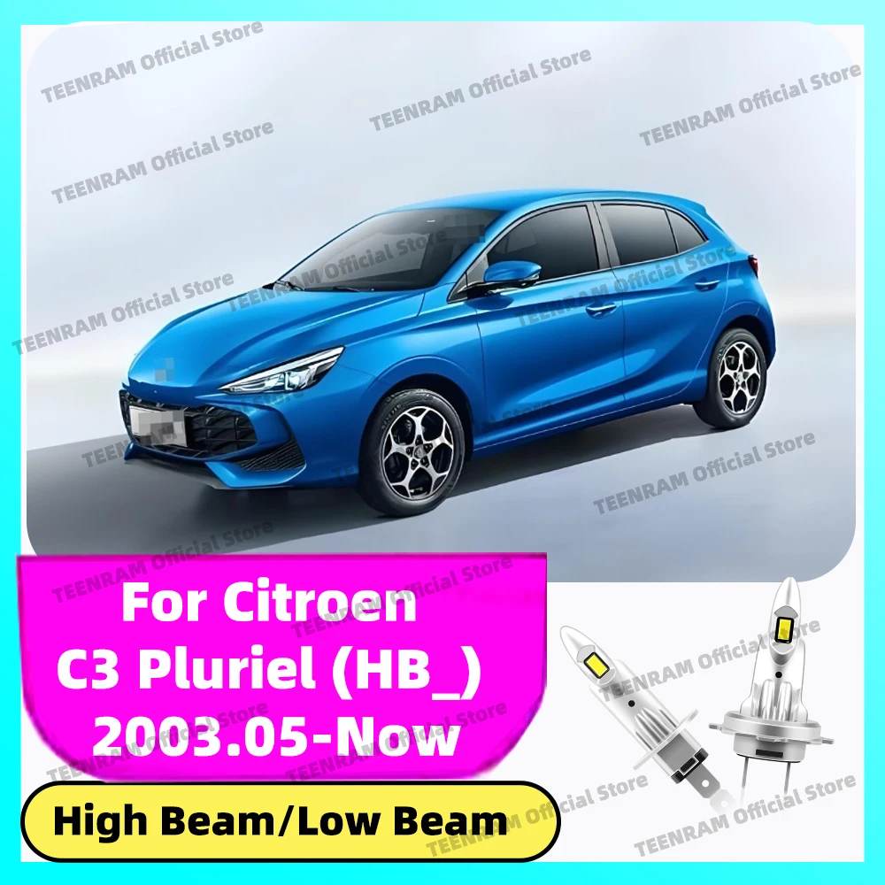 

2/4x Wireless LED Headlight Bulbs 30000LM For Citroen C3 Pluriel (HB_) 2003.05-2025 2004 2005 2006 2007 2008 2009 2010 2011 2012
