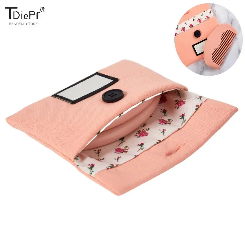 Peigne à cheveux en bois naturel fait à la main avec sac, bois massif de pêche, massage sain et gravé, anti-leges, soin des cheveux de massage, 1PC