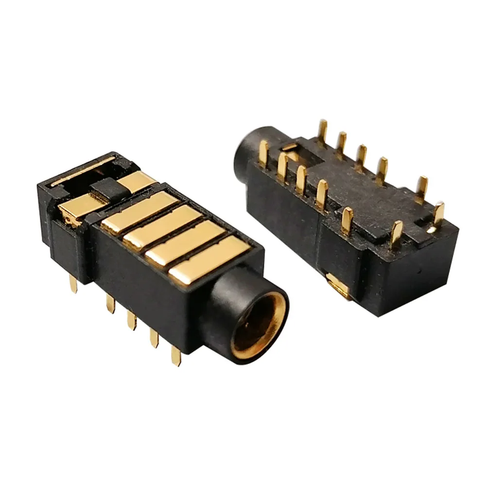 1-10pcs PJ-4.5 Gold Plated 4.5mm Headphone Power Socket Pin 5 Section Audio for Sony Player 4.4 Balance Jack