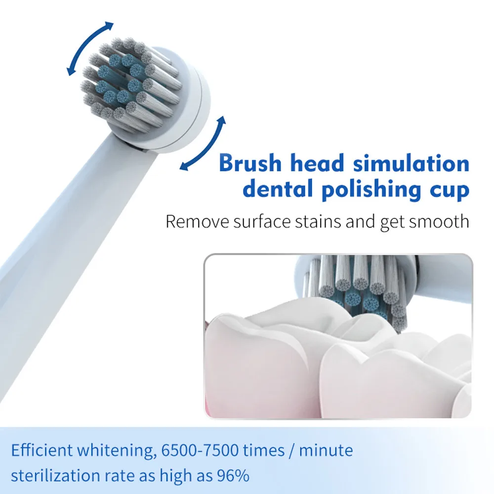 K1 Electric Toothbrush Replacement Head Soft Bristles Brush Head 4/20 Pcs Rechargeable Rotary Toothbrush Oral Cleaning Tool