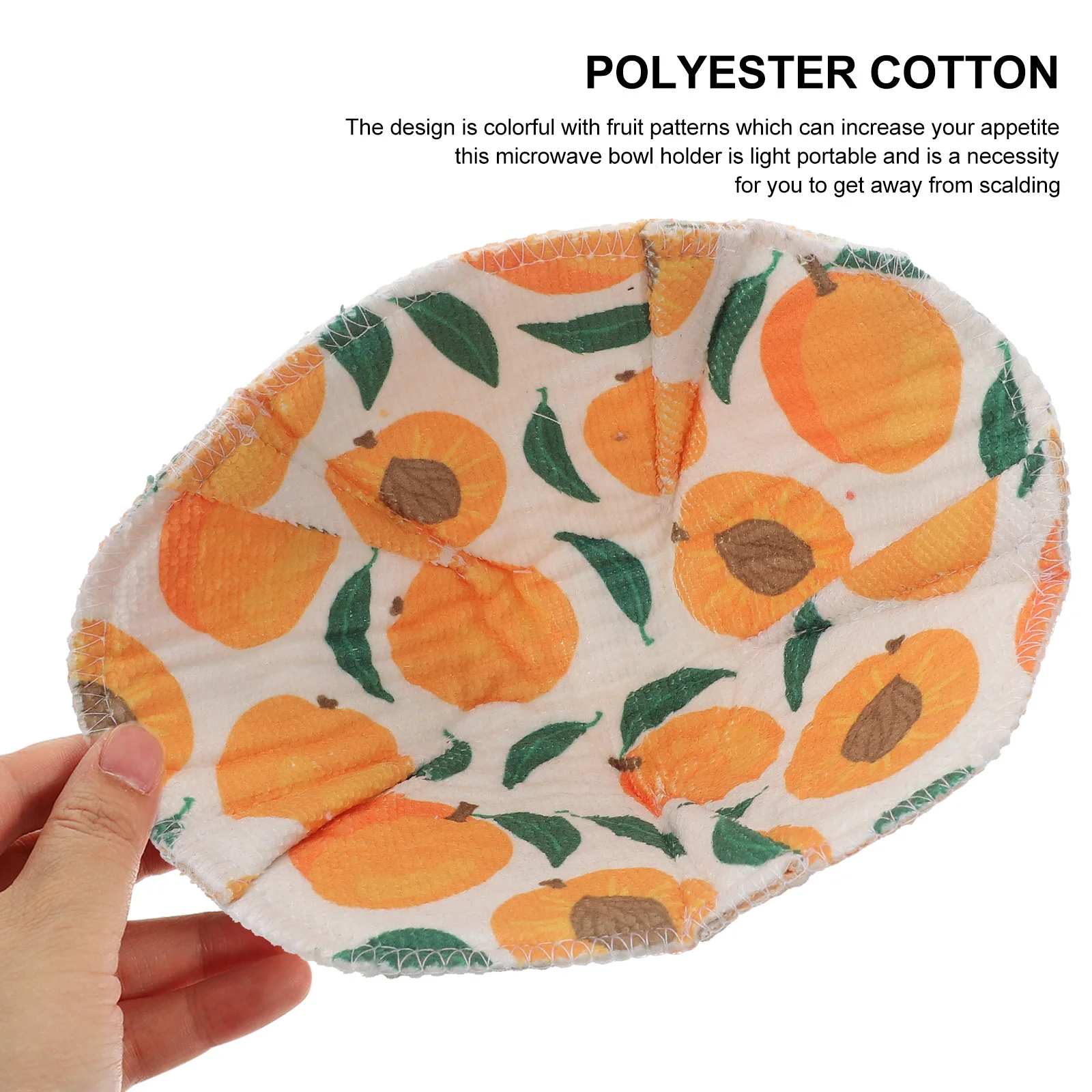 

4pcs Microwave Cover Heat Resistant Reusable Mat Anti Scald Holder For Hot Food Fruit Pattern Kitchen Gadgets Bowl Protector