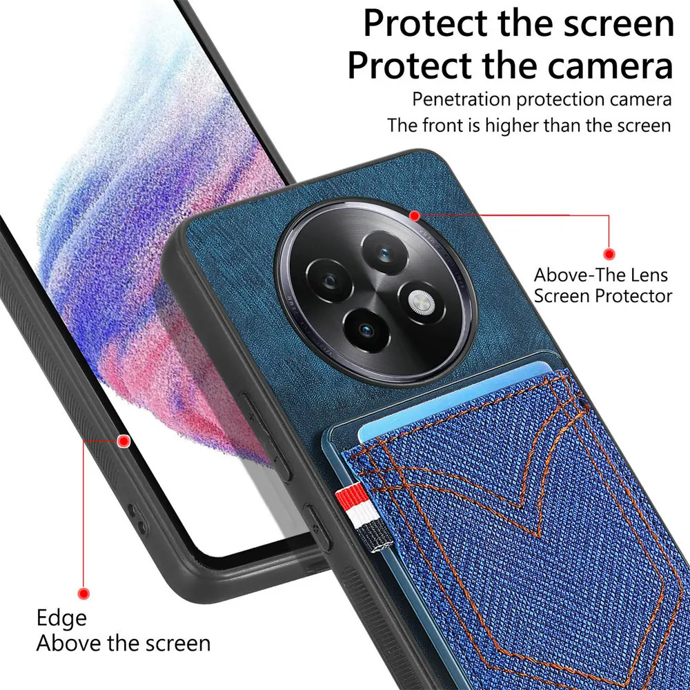 Realme 13 Pro Plus Realmi 14 Pro 4G 5G حافظة فاخرة بطاقة مغناطيسية لوحة خلفية جلدية Realme 12 Plus حافظة Realme13 12X 11 11X Fundas #5