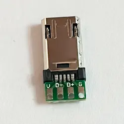 NEW Micro Male Plug With PCB Solder Plate Double-sided Micro 5pin  Plug Usb Connector