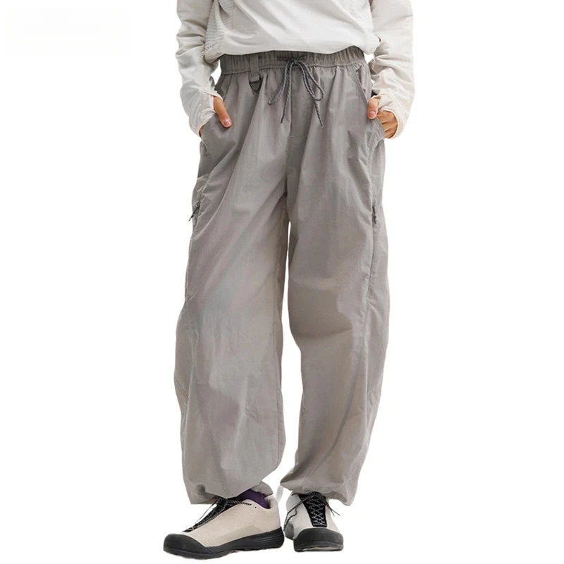 

Брюки-карго со сращиванием, мужские брюки в стиле сафари, осенне-зимние флисовые брюки с эластичной резинкой на талии, широкие брюки для мужчин