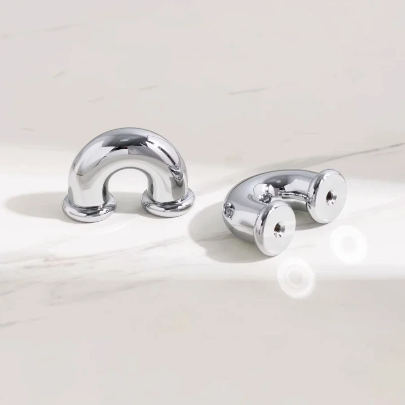 Furniture French Solid Brass Handle Silvery Cabinet Door Handles Shoe Cabinet Drawer Handle Knobs Kitchen Bedroom Wardrobe Pulls