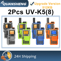 Quansheng UV-K5(8) UV-K58 UVK58 Walkie Talkie transparent UV-K6 Type-C Charge Multi-band UVK5 Upgrade 512KB Storage 2 Way Radios