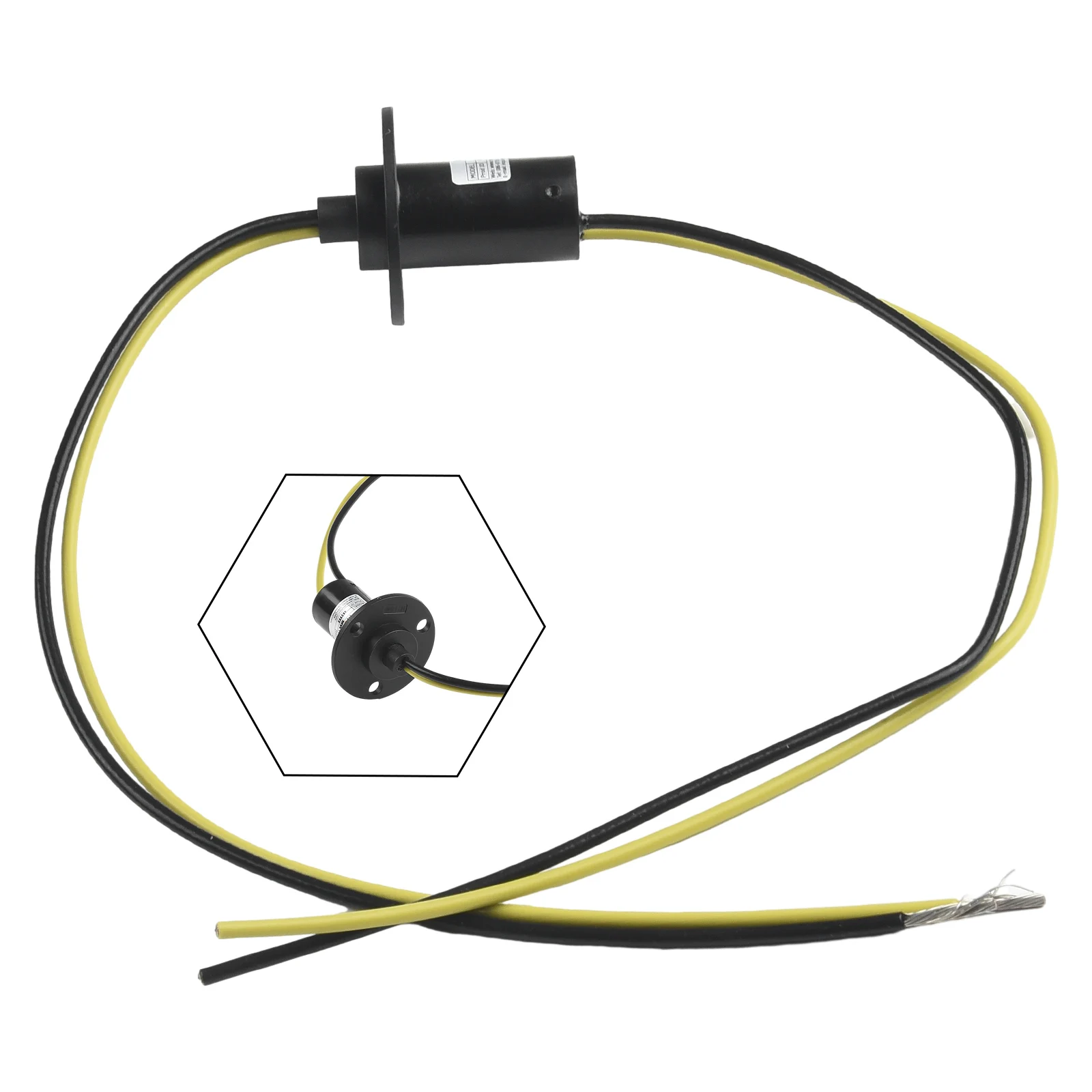 2-wire 30A Conductive Slip Ring 150RPM Collector Ring Electrical Slip Ring Generator Slip Ring High Current 2 Pcs