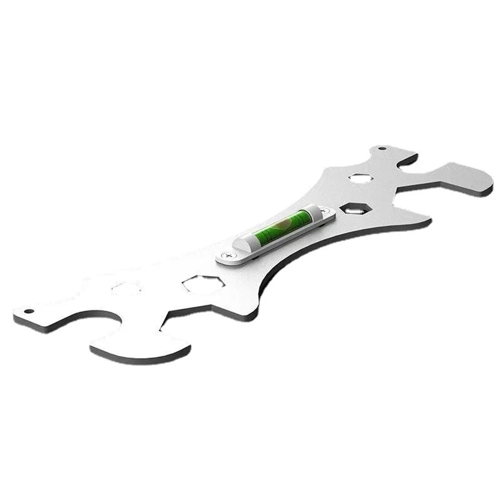 أدوات وجع خاصة مع مستوى فقاعة دش صنبور تركيب الحمام متعددة الوظائف الفولاذ المقاوم للصدأ مستوى إزالة وجع #5