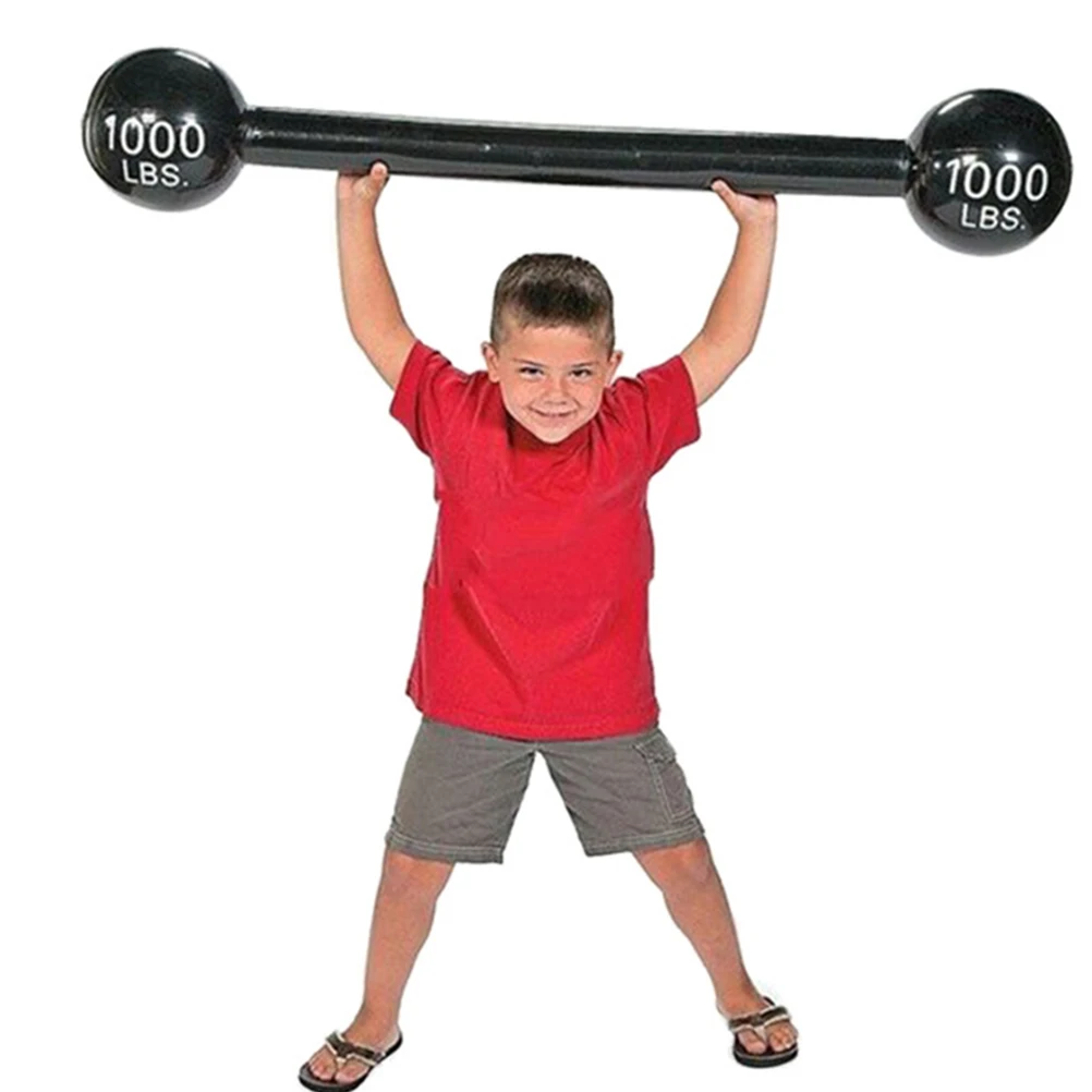 2 Stuks Kinder Barbell Opblaasbare Verdikking PVC Sport Speeltoestel voor Kids Party Carnaval Rollenspel Accessoires Game