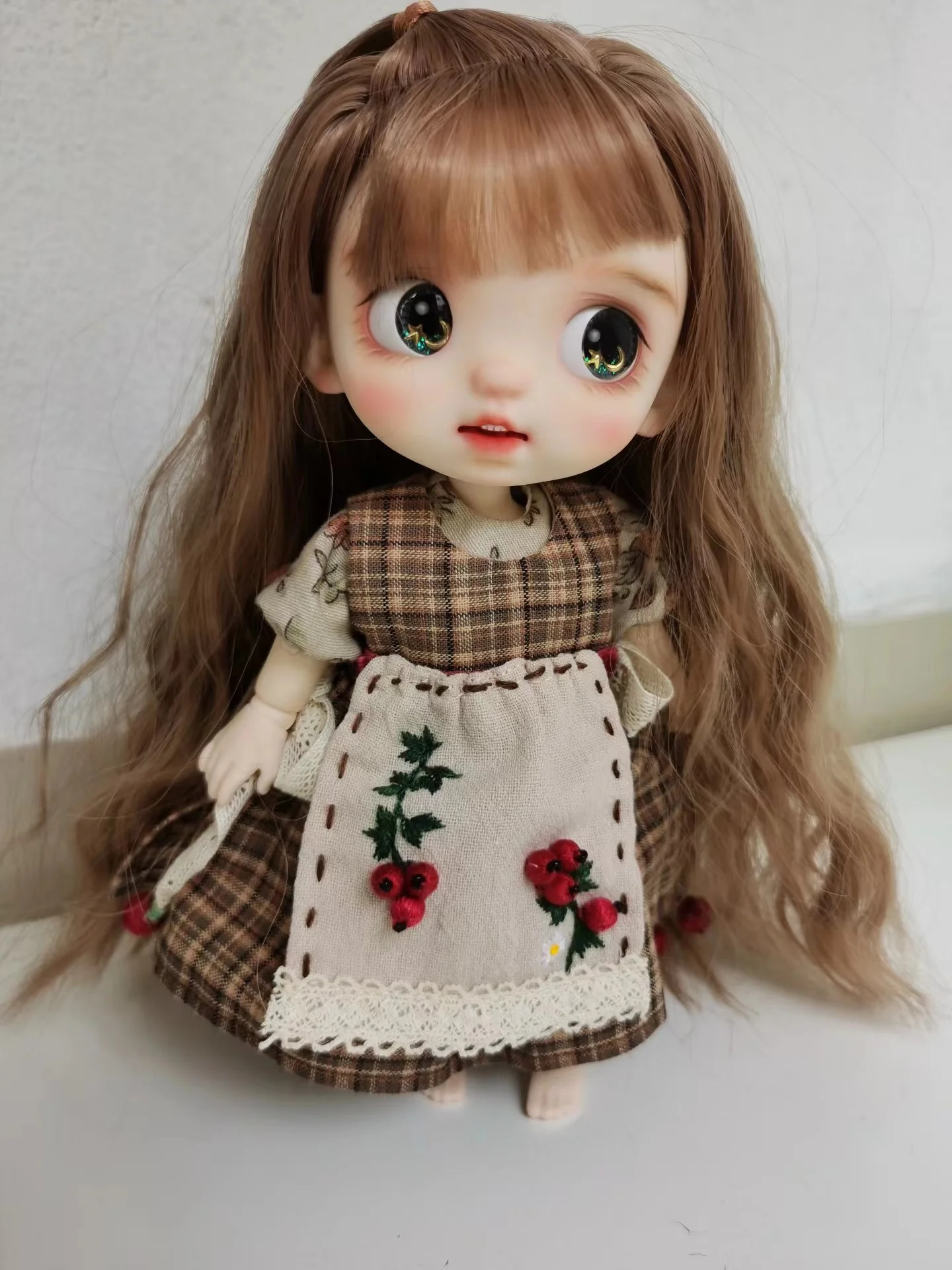 

Одежда для вышивки вручную, платье holala, юбка тема ягод 1/6 30 см, BJD аниме девушка (подходит для Pullip,Ob24, Licca, monst, holala)