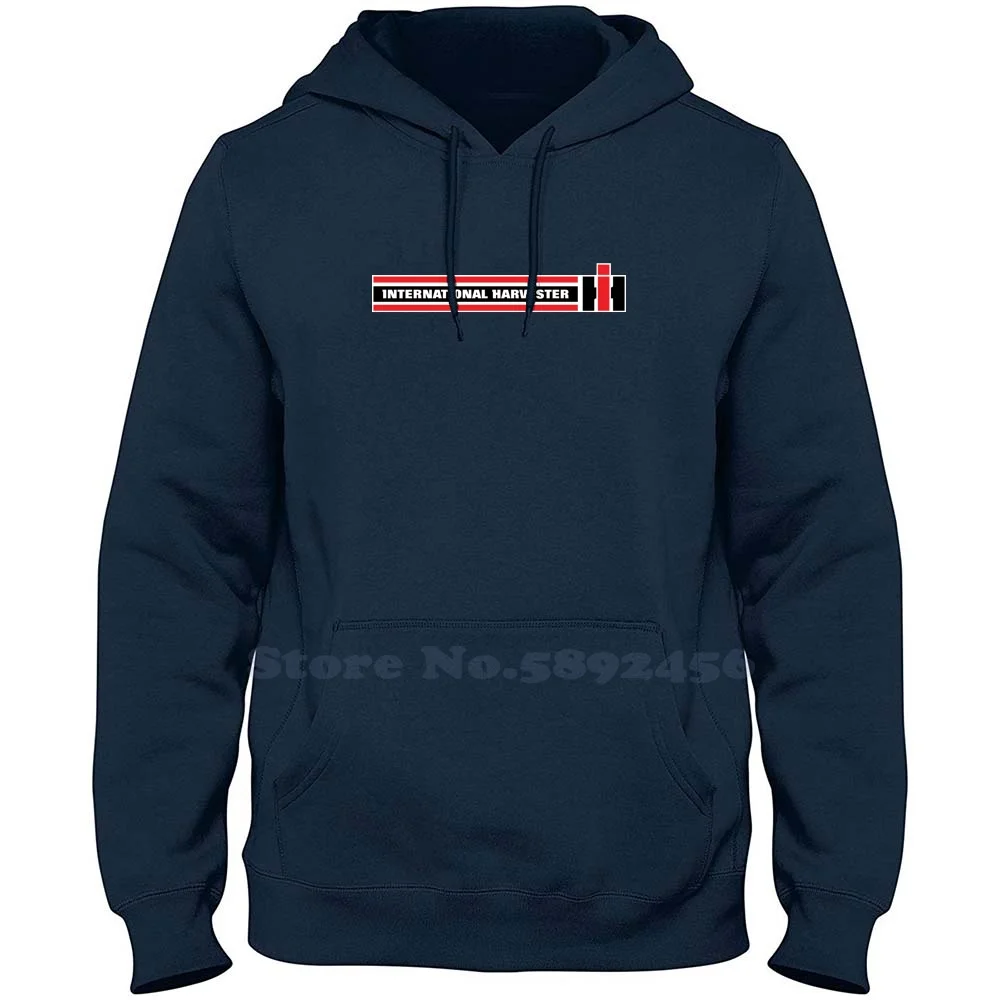 International Harvester Stripes Logo 100% Pure Cotton Hoodie International Harvester Ih Tractor Scout Truck Pickup