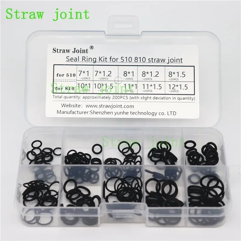 100PCS Straw Joint Tips Fluorine / Silicon Seal Ring O-ring for 510 810 MTL Drip Gaskets - view 4