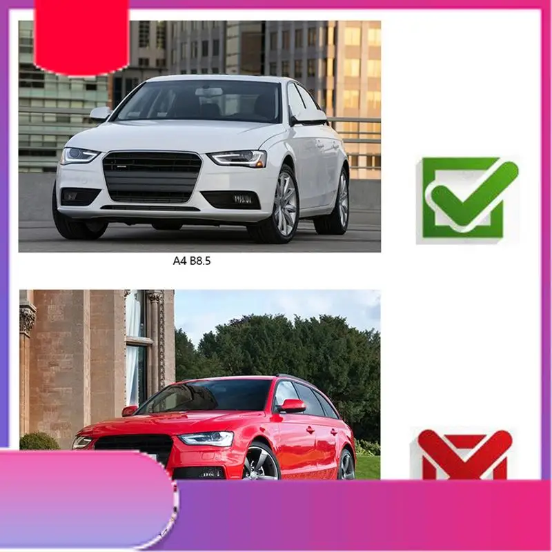 

Хромированный передний бампер, сотовая решетка, крышка противотуманной фары, металлическая передняя сотовая решетка для A4 B8.5 Standard Edition 2013-2016-Y79A