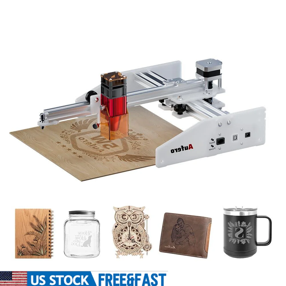 Laser Engraver 5W Wood Cutter Engraving Machine 7.1x7.inch Area LU2-4-LF Module Beginner-Friendly Cost-effective Materials