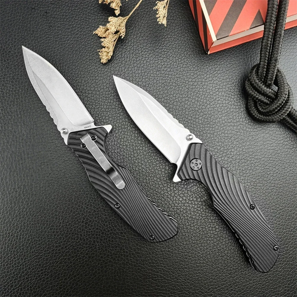 KS 1326 Huddle Tactical Folding Knife 8Cr13Mov Blade Nylon Fiber Handle Assisted Flip Knife Men\'s Camping Hunting Outdoor Knife