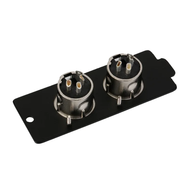 Módulo de enchufe macho y hembra XRL de 3 pines, función dinámica, adaptador de señal de audio, doble cabezal Canon, módulo de caja de toma de tierra
