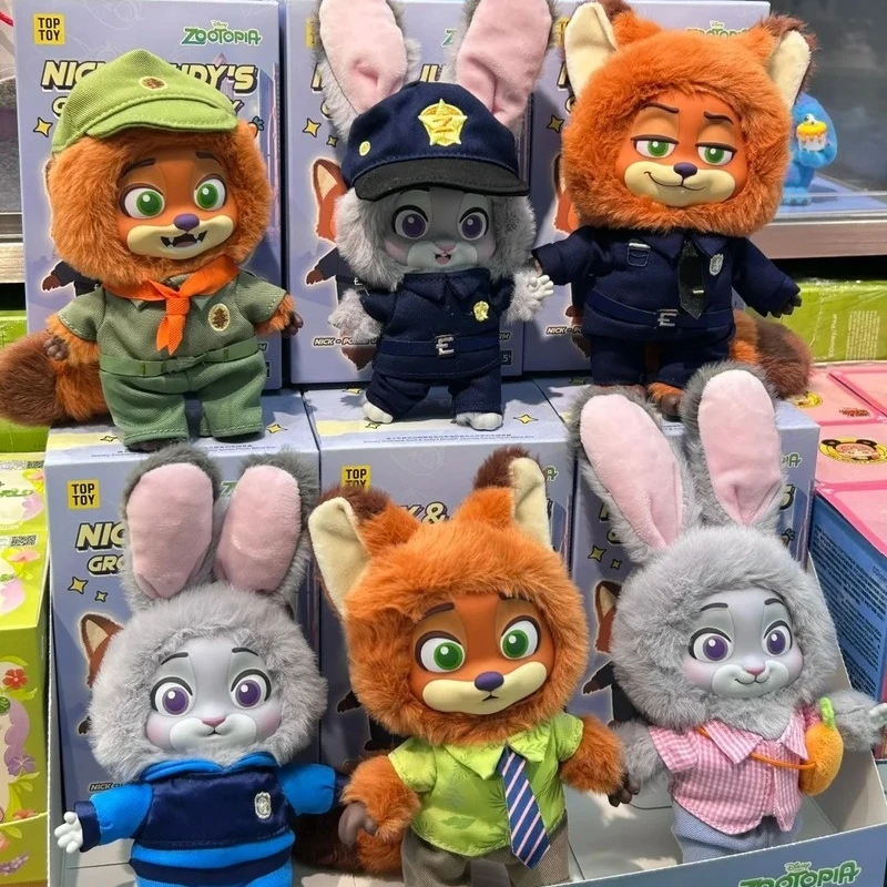 

Подлинная слепая коробка Toptoy Zootopia Surprise, серия «Ник и Джуди's Growth Journey», модный коллекционный подарок для детей и фанатов, подарки