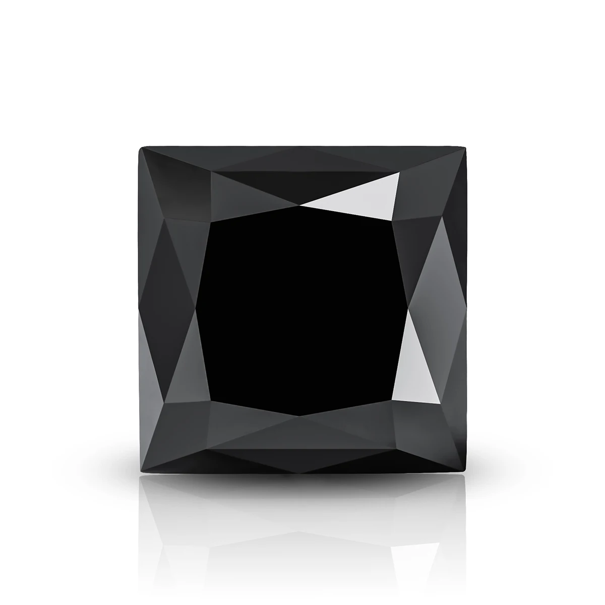 High quality 100% Genuine Black Princess Cut Loose Gemstones Moissanite Diamond 0.1ct To 10ct Precious Stone With Certificate NW