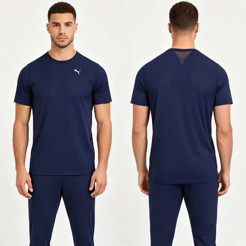 

New Puma Men's Sportswear Running Fitness Half-Sleeved Breathable Casual Wear Round Neck Top T-Shirt 520759-06