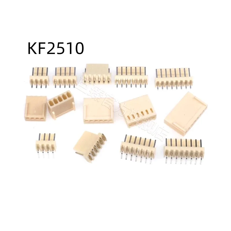 50Pcs KF2510 Connector 2.54mm Pitch 2P-40Pin Straight/Curved Male Female Socket Housing Plug Pin Header Crimp Terminals KF-2510