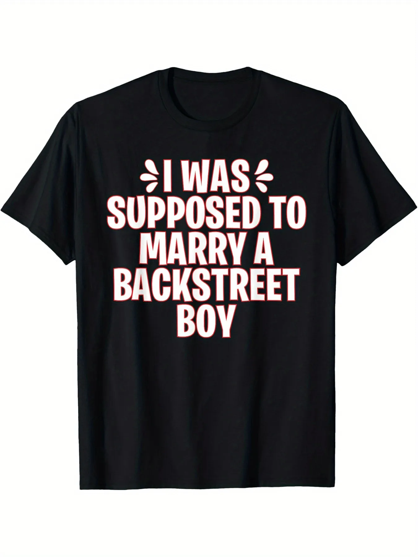 

Pure Cotton Patterned T-Shirt for Men and Women, Romantic Black Cotton Loose Casual Round Neck Machine Washable Fashionable Top, a Must-Have for Going Out, Refreshing Fabric