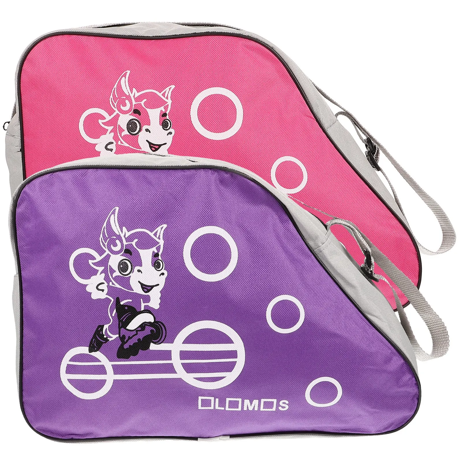 

2Pcs Roller Skates Bag Stylish Bright Color Easy Carry Skating Shoes Storage Pouch for Indoor Outdoor Use Skates Holder Skating