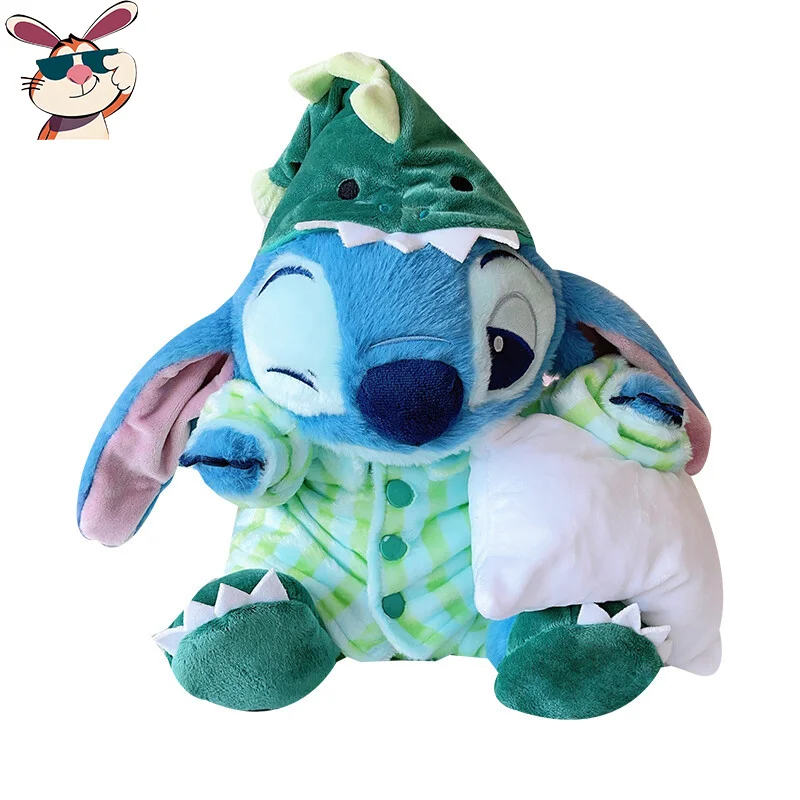32-55 センチメートルディズニー漫画恐竜パジャマステッチぬいぐるみ抱き枕クッション睡眠人形ルーム装飾おもちゃ誕生日プレゼント