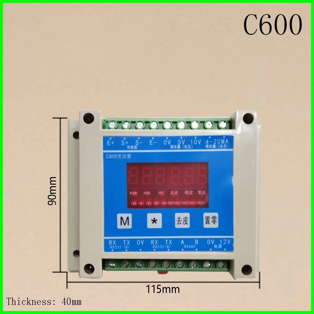 C600 C300 industrial control display instrument 485 232 communication MODBUS weighing transmitter meter