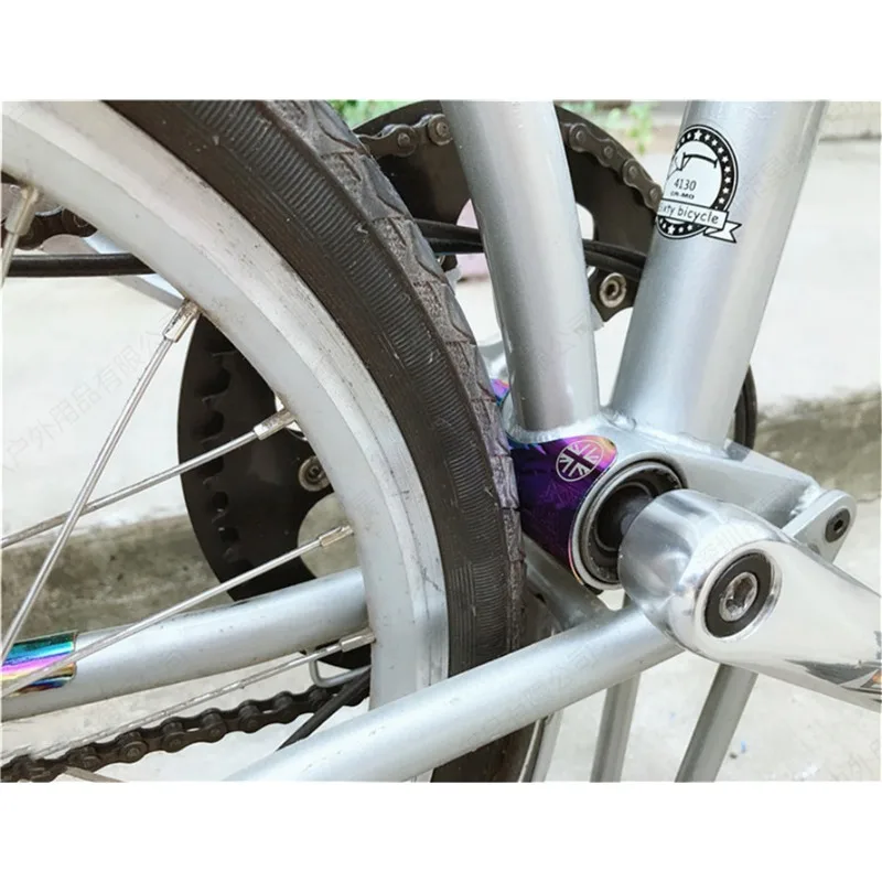 

Protector Aluminum Alloy Protection Shell Bicycle Protective Stickers for Folding Bike Bottom Bracket