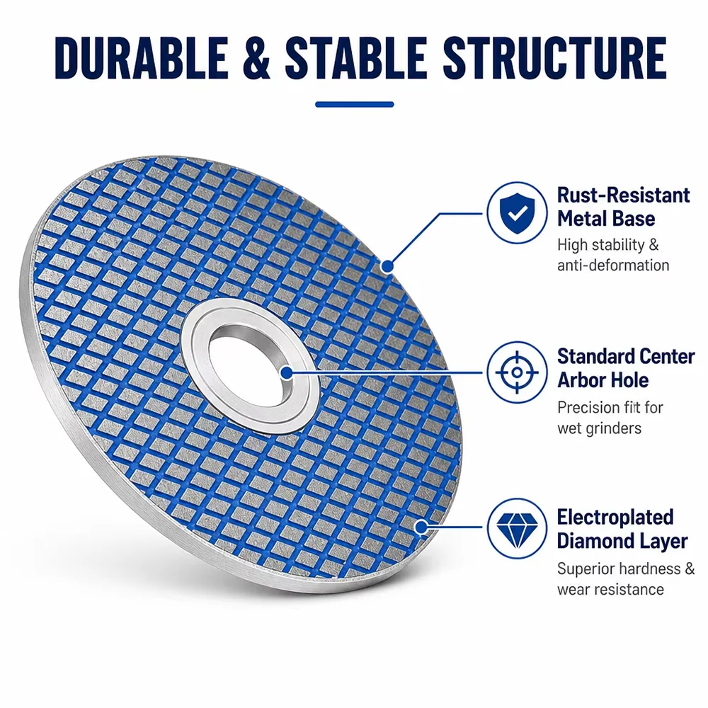 Diamond grinding disc 180 mesh/240 mesh/360 mesh, suitable for  processing brittle and hard materials such as glass and jewelry