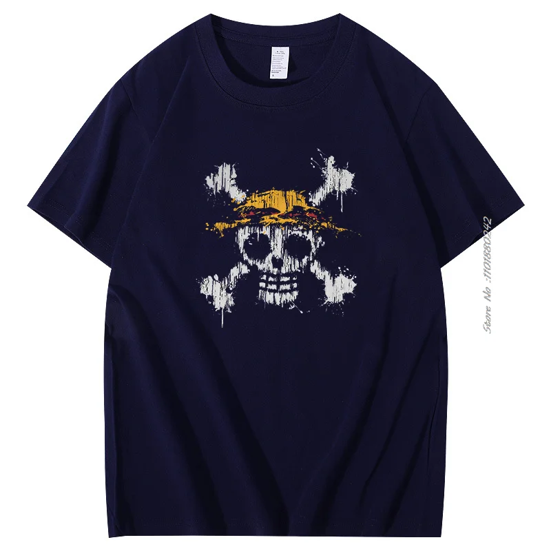 Sanji Anime T Shirt For Men Skull Graphic T Shirts Funny Men's Short Sleeve T-Shirt Harajuku Streetwear Summer Men's Clothing