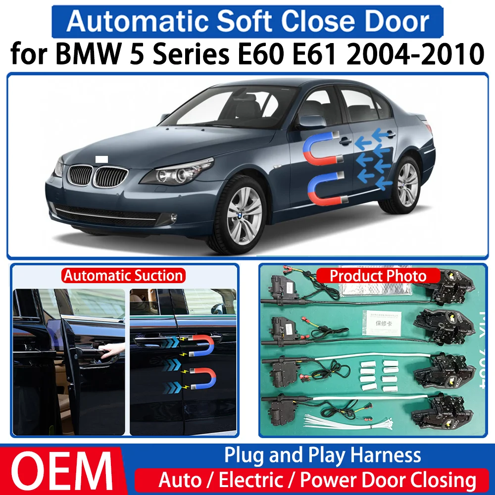 

for BMW 5 Series E60 E61 2004-2010 Car OEM Automatic Soft Close Door Electric Suction Kit Auto Power Closing System Plug＆play