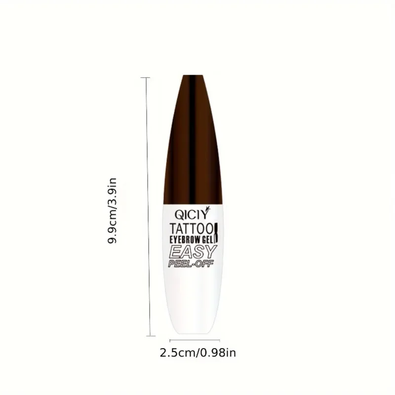 Gel anti-taches pour sourcils sauvages naturels, sourcils pelables, facile à enlever, non collant, adapté aux débutants, 1PC