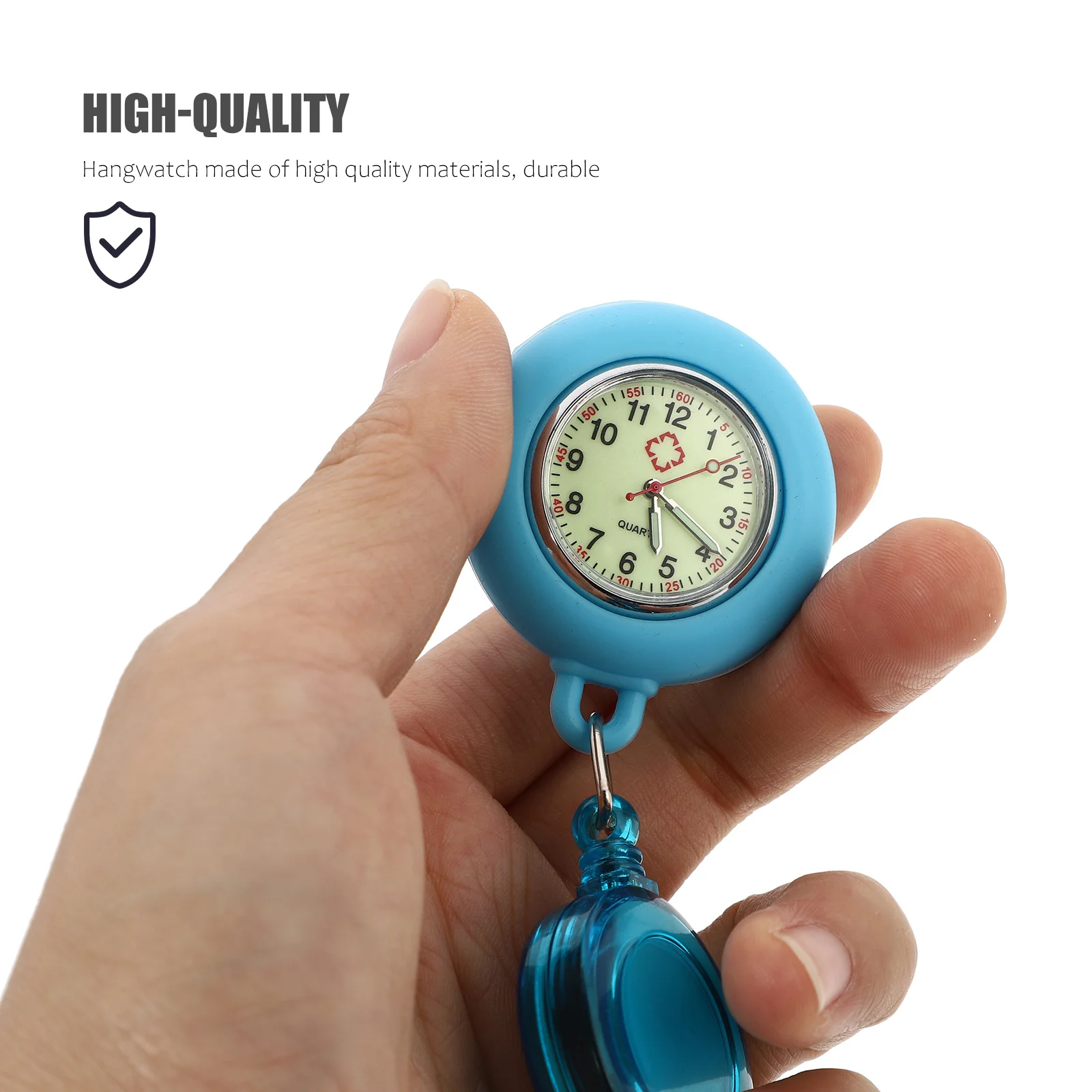 

Cute Nurse Quartz Luminous Clip-on Pocket Watch Practical Portable Nurse Gift for Hospital Students Pocket Watch